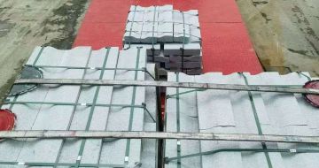 宁波 芝麻白仿形加直形路沿石出货日常