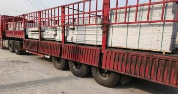 宁波 白麻荔枝面外墙干挂，工厂装车日常