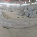 宁波 芝麻白异形坐凳，自然面光面弧形加工