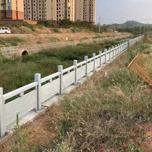 宁波 白麻河道栏杆效果展示图