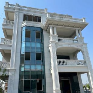 宁波 白麻花岗岩别墅外墙干挂效果展示