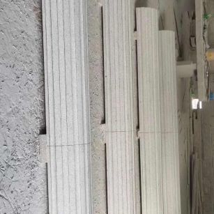 宁波 花岗岩厂家带你看白麻花岗岩门楼大柱柱皮