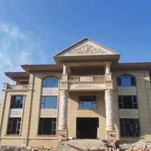 宁波 黄金麻花岗岩别墅外墙干挂