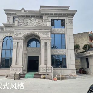 宁波 白麻花岗岩别墅外墙干挂