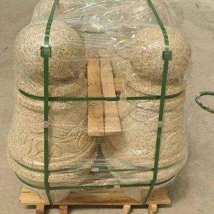 宁波 黄金麻异形定制雕花——棒棒糖挡车柱