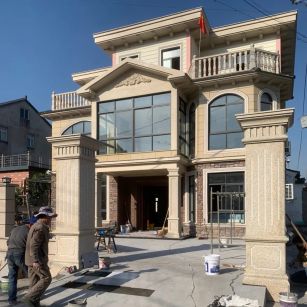 宁波 黄金麻花岗岩荔枝面别墅外墙干挂私家专属