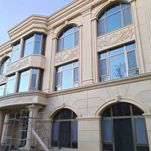 宁波 黄金麻花岗岩别墅外墙干挂