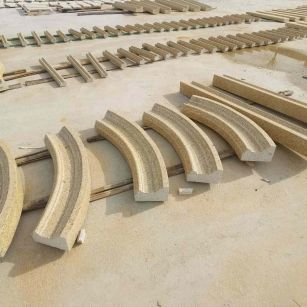 宁波 黄金麻花岗岩别墅线条