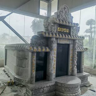 宁波 芝麻白墓碑效果展示图