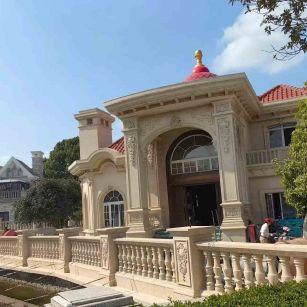 宁波 黄金麻花岗岩欧式别墅