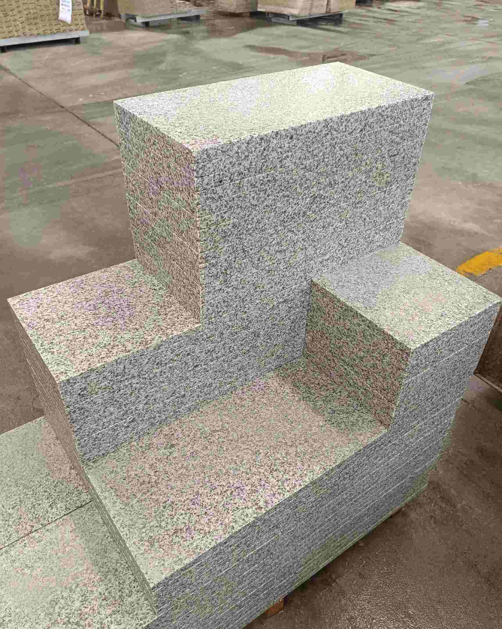 宁波 白麻花岗岩荔枝面地铺石