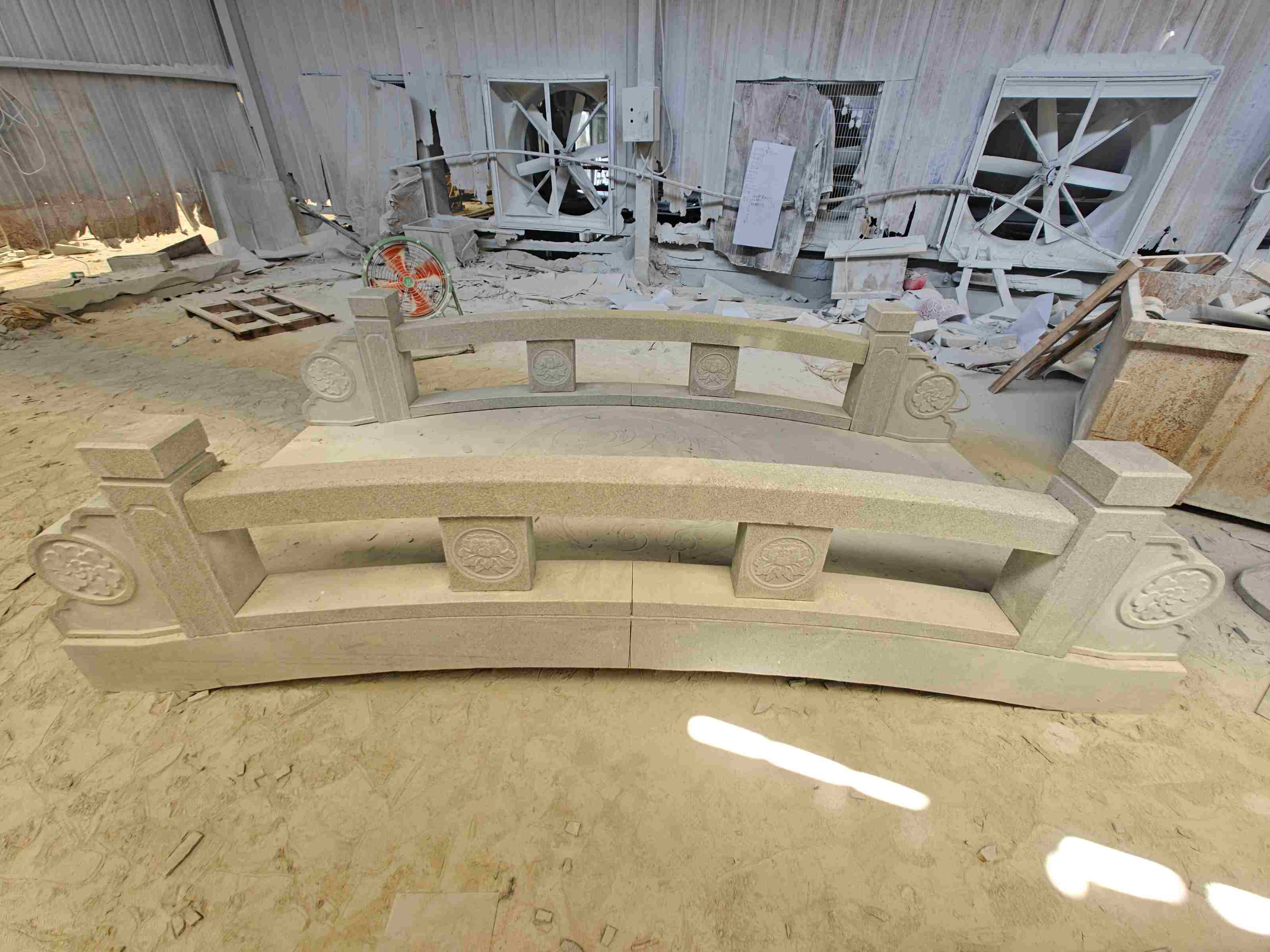 宁波 芝麻灰花岗岩异形加工-拱桥，石桥