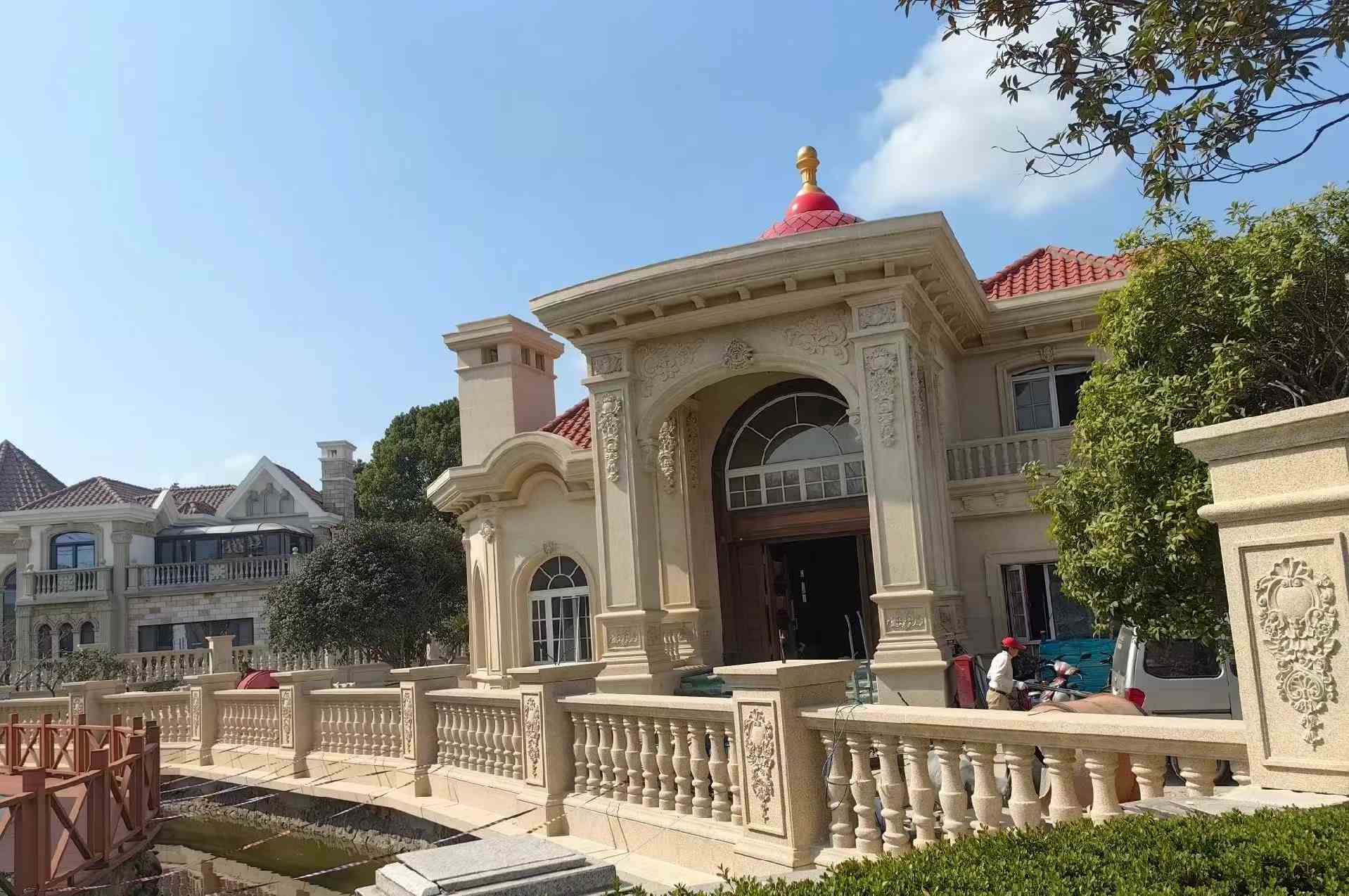 宁波 黄金麻花岗岩欧式别墅