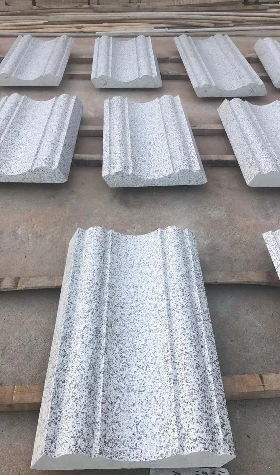 宁波 白麻花岗岩光面别墅线条