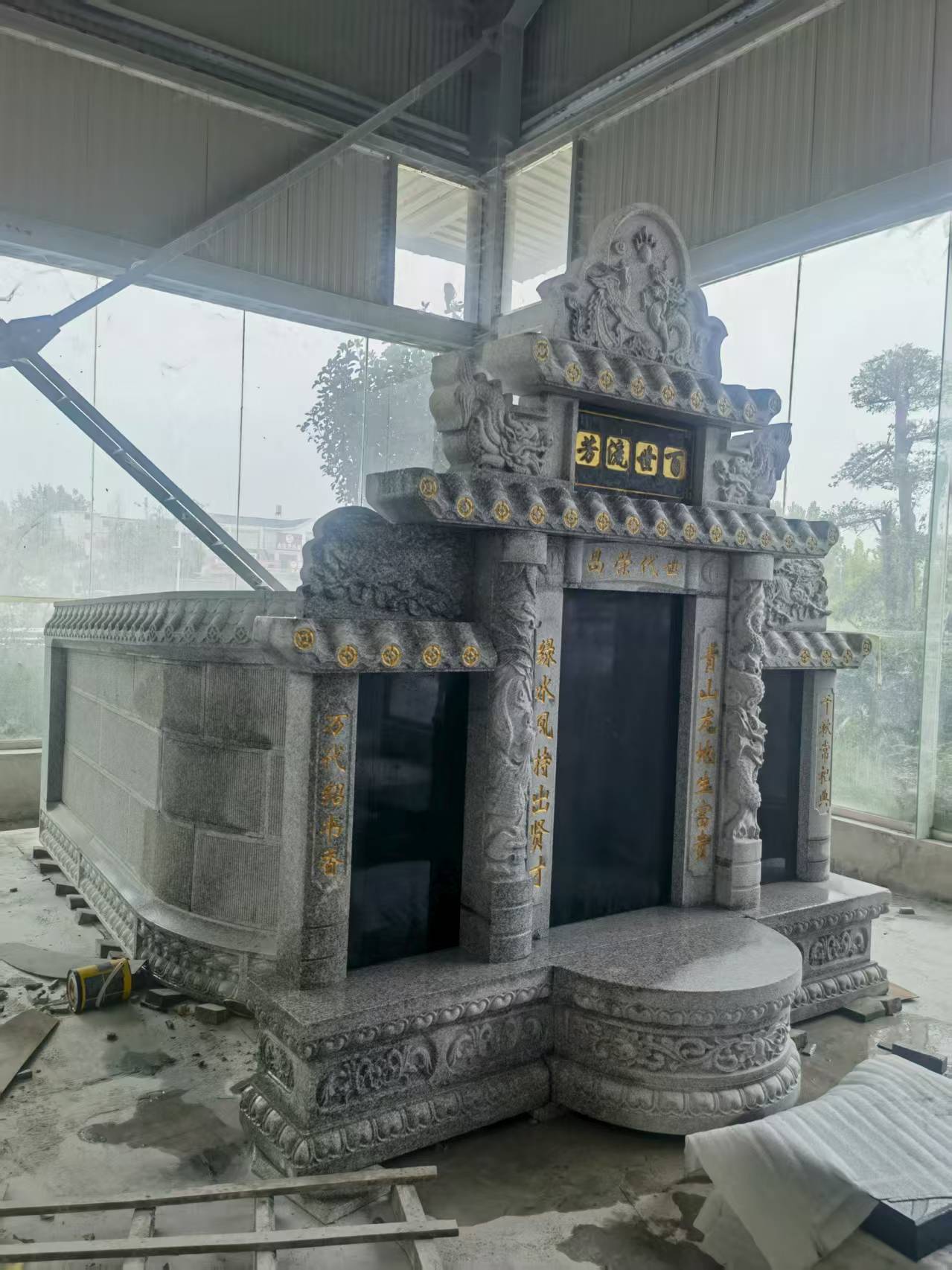 宁波 芝麻白墓碑效果展示图